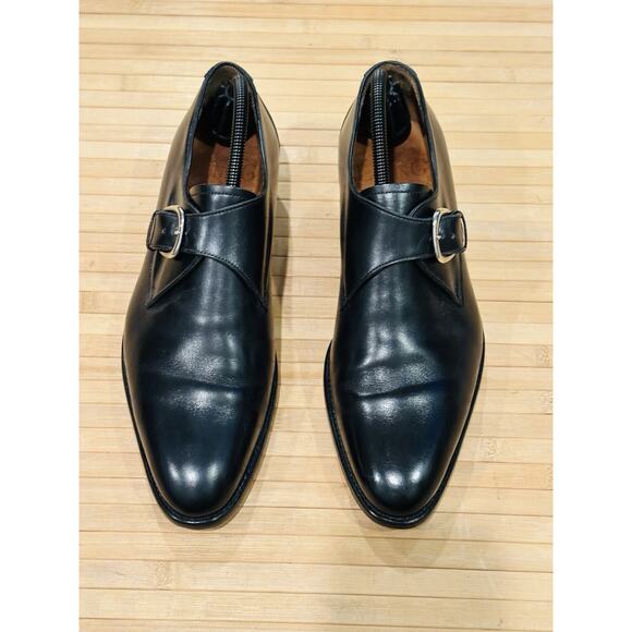 LODING Paris New Taylor Black Monk Strap Leather Shoes Men’s 7.5 Retail $466 ? main image 8